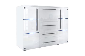 Norrhassel Byrå 136x39x115 cm - Vit - Förvaring - Förvaringsmöbler - Byrå