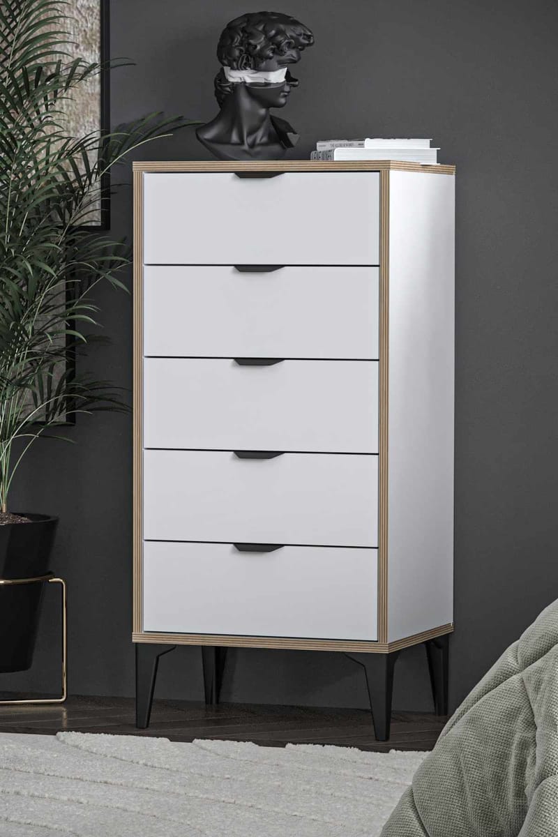 Olyros Byrå 105 cm - Vit - Förvaring - Förvaringsmöbler - Byrå - Hallbyrå