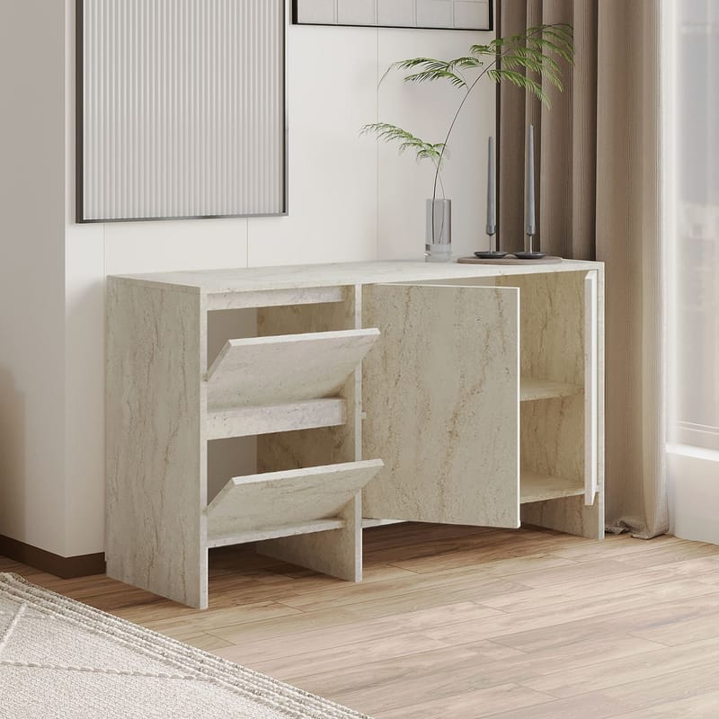 Crala Konsol 130x81,8x44 cm - Travertin - Förvaring - Förvaringsmöbler - Sideboard & skänk