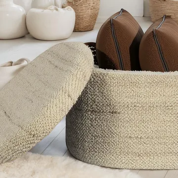 Ivoara Pall 81 cm Oval - brunbeige - Förvaring - Förvaringsmöbler - Förvaringskista