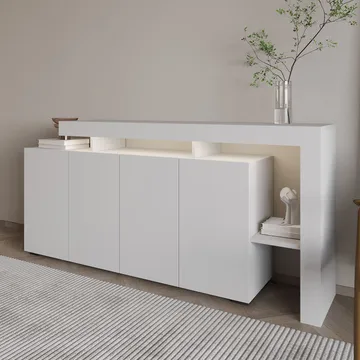 Jurukovo Konsolbord 170 cm - Vit - Förvaring - Förvaringsmöbler - Sideboard & skänk