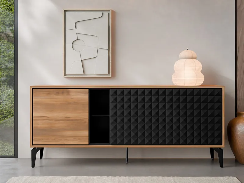 Lorvenn Skänk 190x40 cm - Brun/Svart - Förvaring - Förvaringsmöbler - Sideboard & skänk