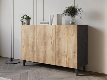 Orvik Skänk 120 cm - grå, brun - Förvaring - Förvaringsmöbler - Sideboard & skänk