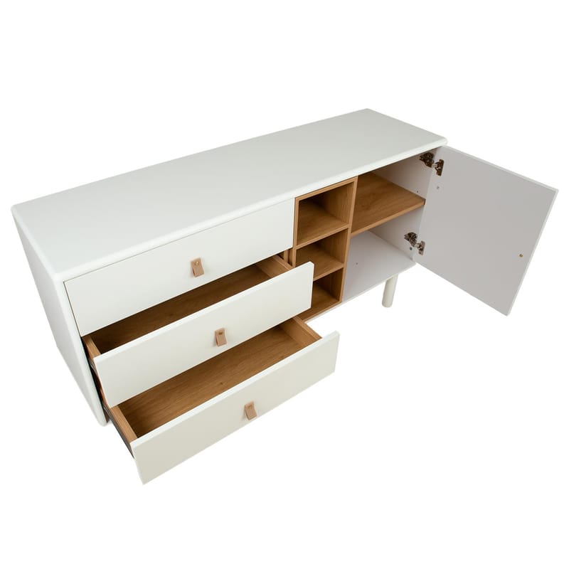 Sideboard Iris 140x40x75 cm - Vit - Förvaring - Förvaringsmöbler - Sideboard & skänk