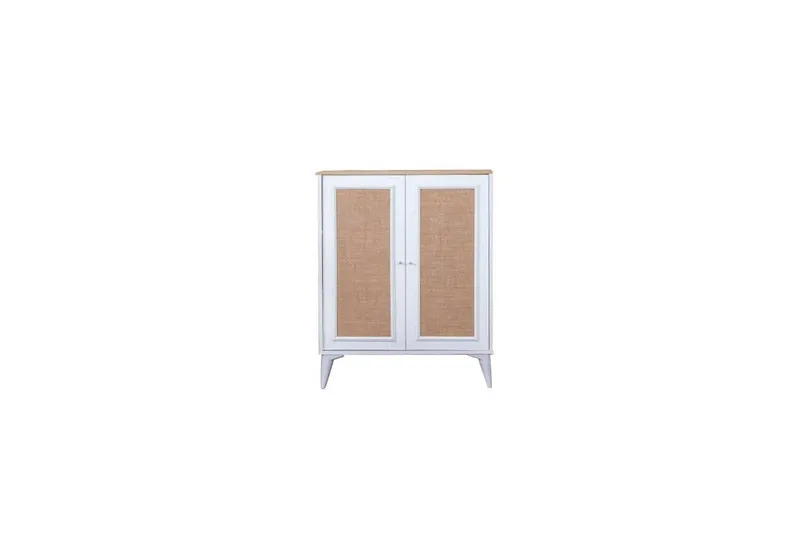 Sideboard Jatinder Vit / Ek, Natur/Vit