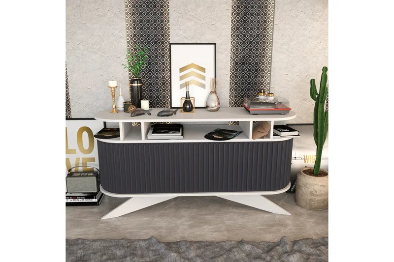Andifli Sideboard 43x75x150 cm - Vit - Förvaring - Förvaringsmöbler - Sideboard & skänk