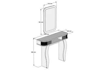 Hovdane Skänk 105 cm - Vit - Förvaring - Förvaringsmöbler - Sideboard & skänk