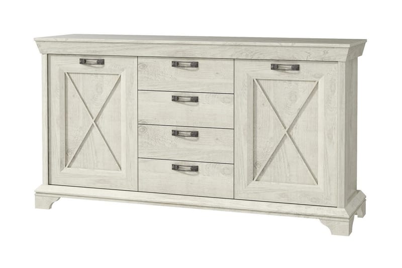 Hurlston Highboard 178 cm - Vit - Förvaring - Förvaringsmöbler - Sideboard & skänk