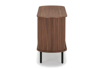 Noira Smalt Sideboard Ribbad Valnöt 150x45 cm - Valnöt / Brun - Förvaring - Förvaringsmöbler - Sideboard & skänk