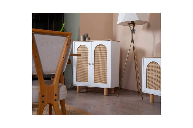 Sideboard Terra Vit / Ek - Natur/Vit - Förvaring - Förvaringsmöbler - Sideboard & skänk