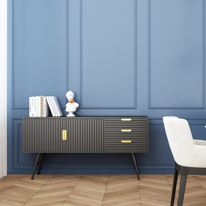 Sideboard Pixar svart 150x40x80 cm - Svart - Förvaring - Förvaringsmöbler - Sideboard & skänk