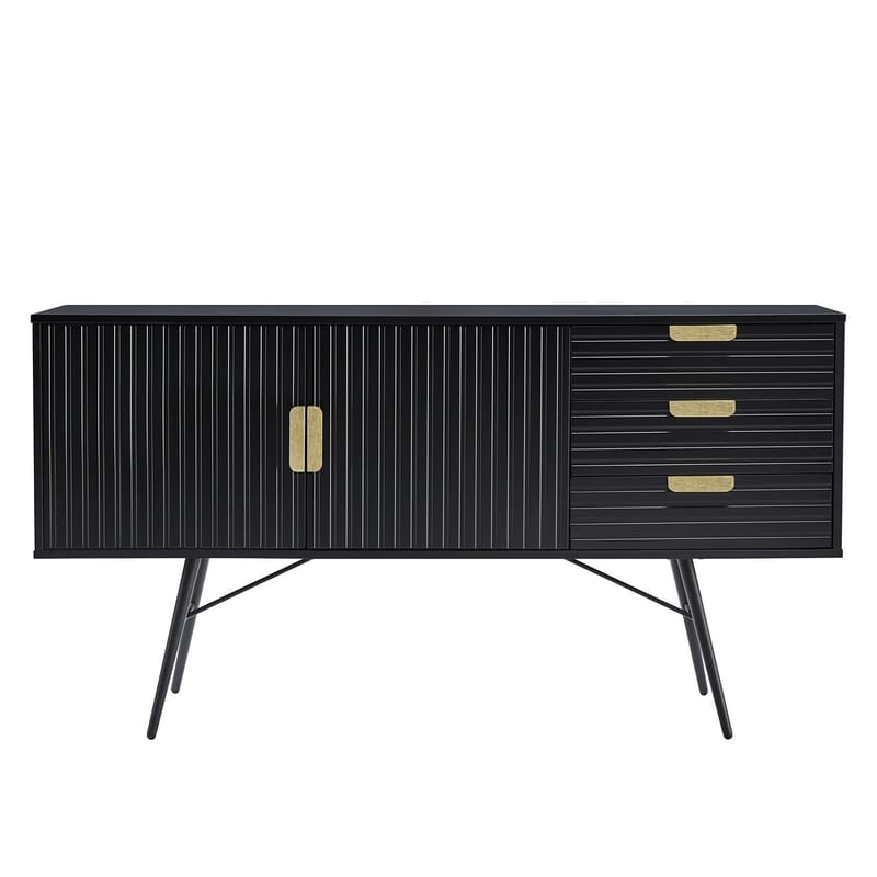 Sideboard Pixar svart 150x40x80 cm - Svart - Förvaring - Förvaringsmöbler - Sideboard & skänk