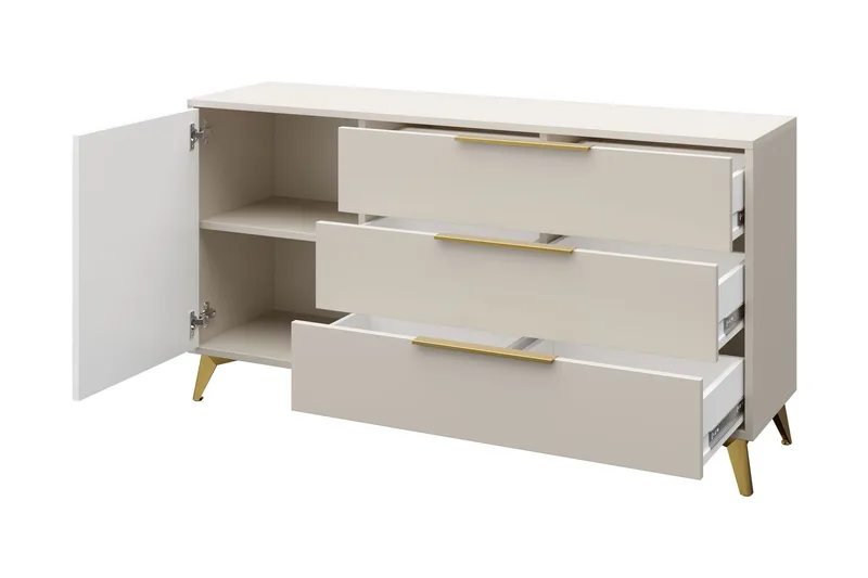 Vemdalen Byrå 154 cm - Beige - Förvaring - Förvaringsmöbler - Byrå