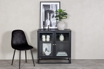 Bakal Bokhylla 85 cm i Glas och Metall - Svart - Förvaring - Hylla - Bokhylla