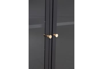 Bakal Bokhylla 85 cm i Glas och Metall - Svart - Förvaring - Hylla - Bokhylla