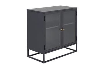 Bakal Bokhylla 85 cm i Glas och Metall - Svart - Förvaring - Hylla - Bokhylla
