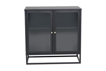 Bakal Bokhylla 85 cm i Glas och Metall - Svart - Förvaring - Hylla - Bokhylla