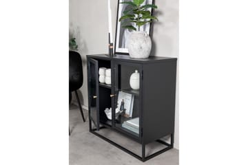 Bakal Bokhylla 85 cm i Glas och Metall - Svart - Förvaring - Hylla - Bokhylla