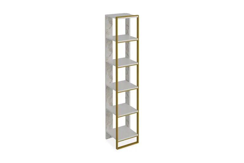 Bascle Bokhylla 32 cm - Guld|Vit - Förvaring - Hylla - Bokhylla