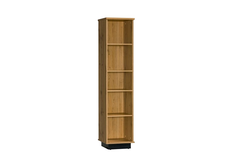 Bokhylla 40 cm i Ek, Svart|Brun