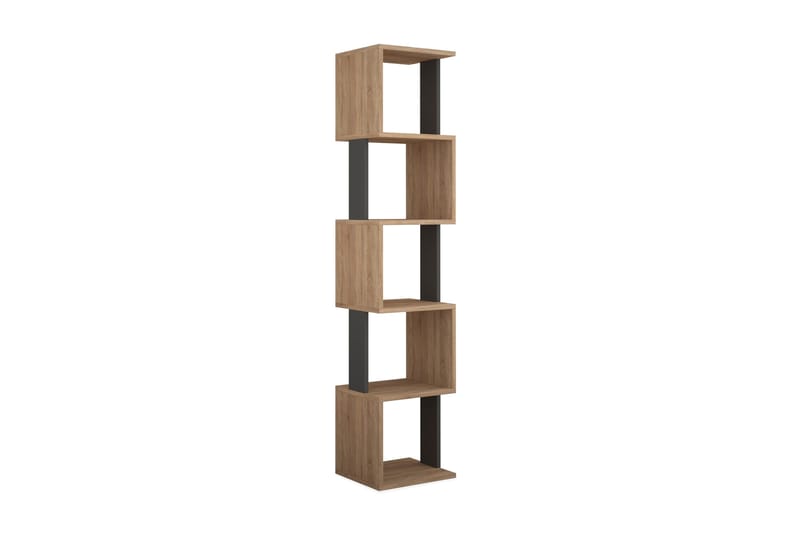 Chiranda Bokhylla 35 cm i Ek, Brun|Grå
