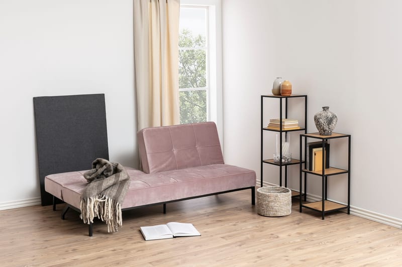 Hasslevik Bokhylla 35 cm i Ek - Svart|Beige - Förvaring - Hylla - Bokhylla