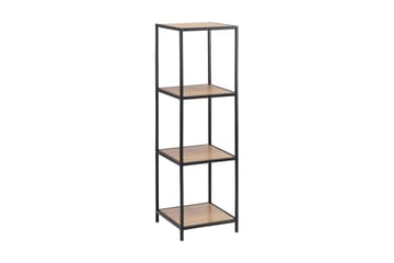 Hasslevik Bokhylla 35 cm i Ek - Svart|Beige - Förvaring - Hylla - Bokhylla