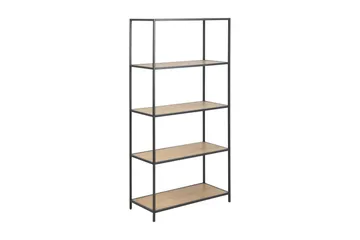 Hasslevik Bokhylla 77x150 cm - Vildek/Svart - Förvaring - Hylla - Bokhylla