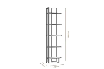 Hejde Bokhylla 45 cm - Vit - Förvaring - Hylla - Bokhylla