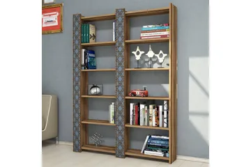 Hovdane Bokhylla 124 cm - Brun - Förvaring - Hylla - Bokhylla