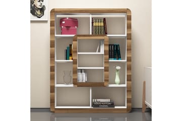 Hovdane Bokhylla 24 cm - Vit|Brun - Förvaring - Hylla - Bokhylla