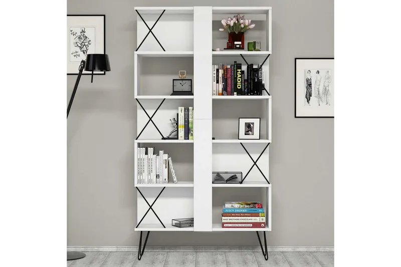 Hovdane Bokhylla 90 cm - Vit - Förvaring - Hylla - Bokhylla