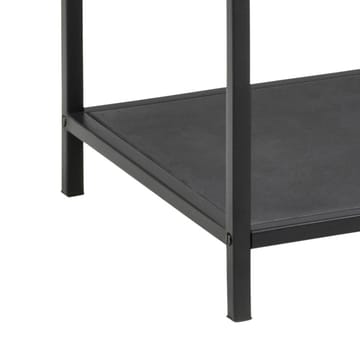Ikaria Bokhylla 35 cm med 4 Hyllplan i Glas och Metall - Svart - Förvaring - Hylla - Bokhylla