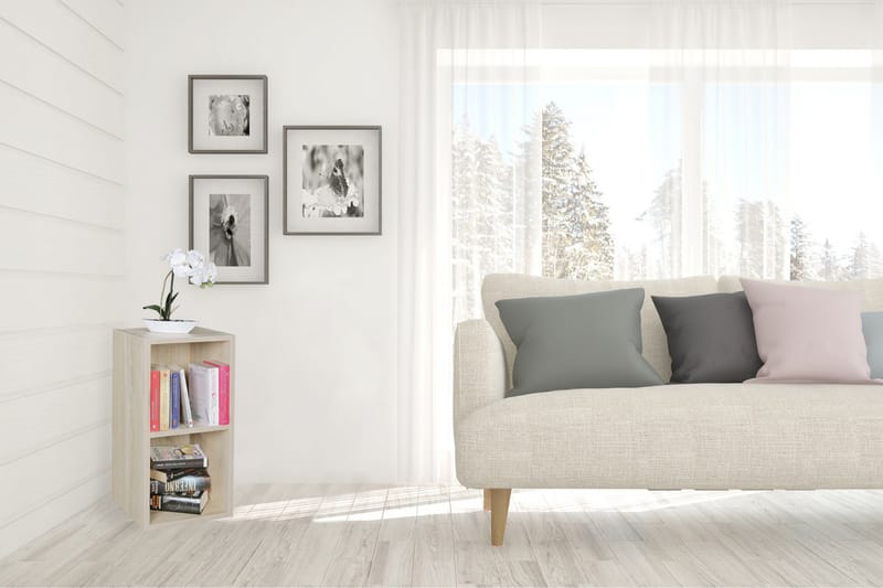 Langriville Bokhylla i Ek - Beige - Förvaring - Hylla - Bokhylla