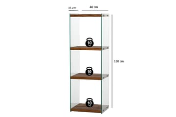 Lepinas Bokhylla 40 cm i Valnötsutseende - Natur - Förvaring - Hylla - Bokhylla