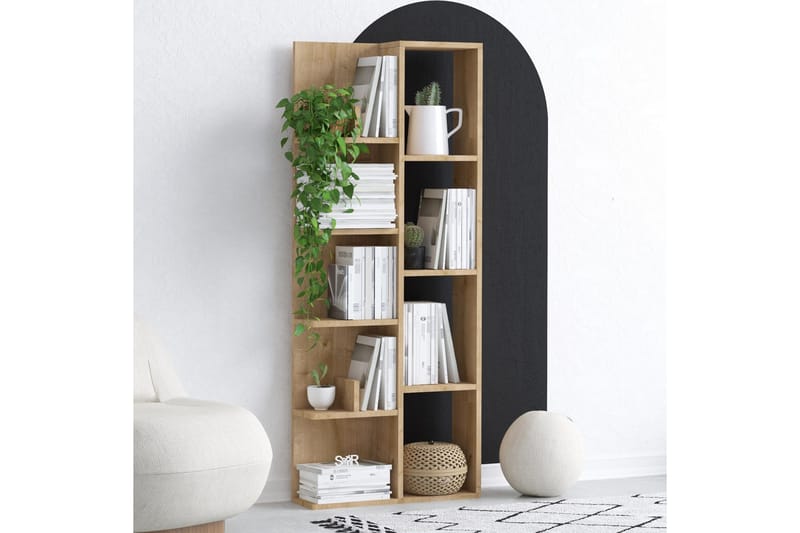 Makhan Bokhylla 60x18 cm Brun - Hanah Home - Förvaring - Hylla - Bokhylla