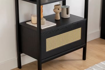 Makwana Bokhylla 76 cm i Mörkt Trä - Svart - Förvaring - Hylla - Bokhylla