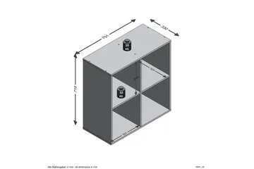 Mega Hylla 70 cm - Vit - Förvaring - Hylla - Bokhylla