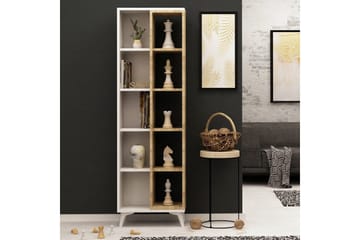 Mod Bokhylla 50 cm i Ek - Vit - Förvaring - Hylla - Bokhylla