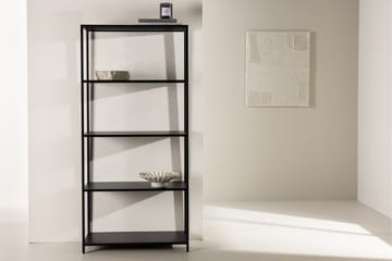 Montevideo Svart Bokhylla 70 cm i Metall - Svart - Förvaring - Hylla - Bokhylla