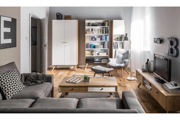 Nature Bokhylla 101 cm i Ek - Vit|Beige - Förvaring - Hylla - Bokhylla