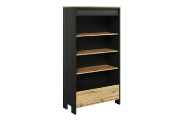 Rathmore Bokhylla 72 cm i Ek - Svart - Förvaring - Hylla - Bokhylla