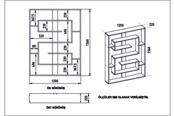 Schmand Bokhylla 120 cm - Svart|Ek - Förvaring - Hylla - Bokhylla