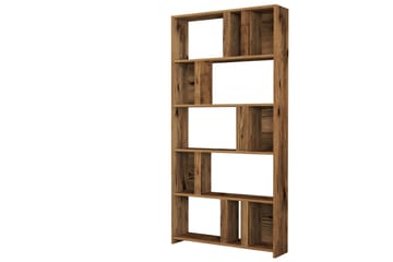 Timiza Bokhylla 90 cm med 5 Hyllor i Valnöt - Brun - Förvaring - Hylla - Bokhylla