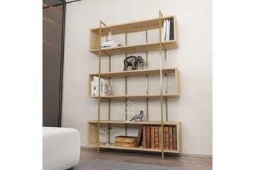 Bruti Bokhylla 120 cm i Ek - Brun|Gul - Förvaring - Hylla - Bokhylla