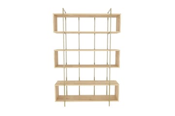 Bruti Bokhylla 120 cm i Ek - Brun|Gul - Förvaring - Hylla - Bokhylla