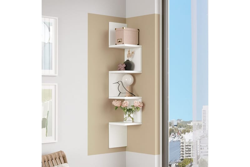 Ezzi Vägghylla 22 cm - Vit - Möbler - Bord & matgrupper - Avlastningsbord - Konsolbord & sidobord