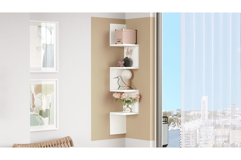 Ezzi Vägghylla 22 cm - Vit - M öbler - Bord & matgrupper - Avlastningsbord - Konsolbord & sidobord
