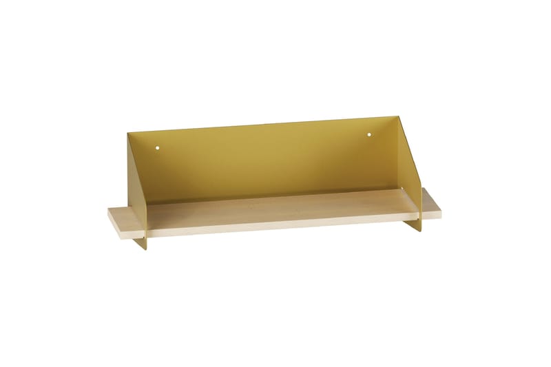 Faeryn Vägghylla 60 cm i Trä med Metallram, Guld