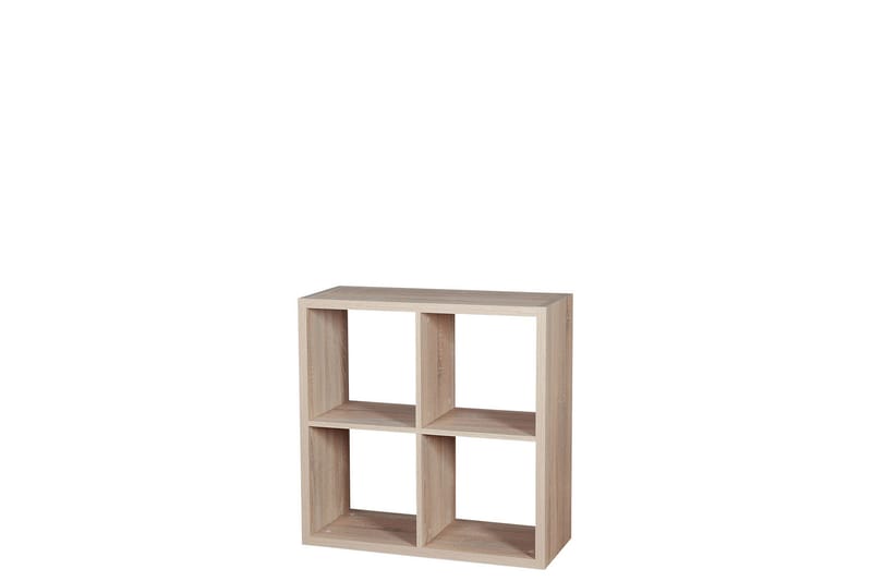 Franzine Bokhylla 77 cm i Ek, Beige